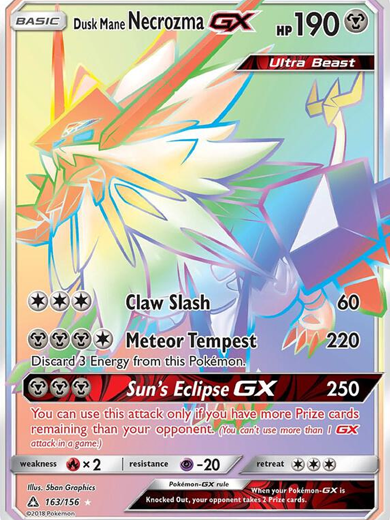 Dusk Mane Necrozma GX #163 1