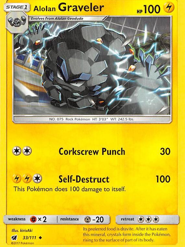 Alolan Graveler #33 1