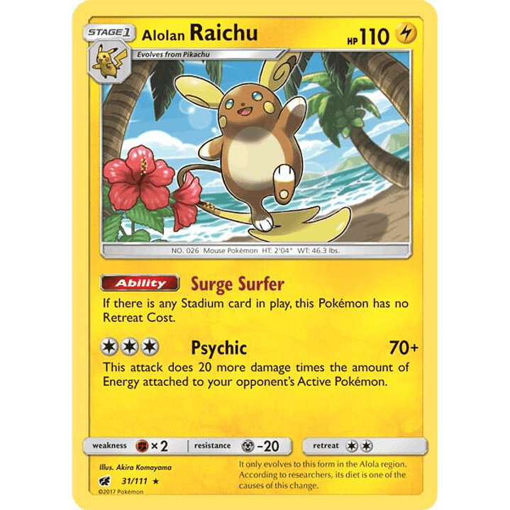 Alolan Raichu #31 1