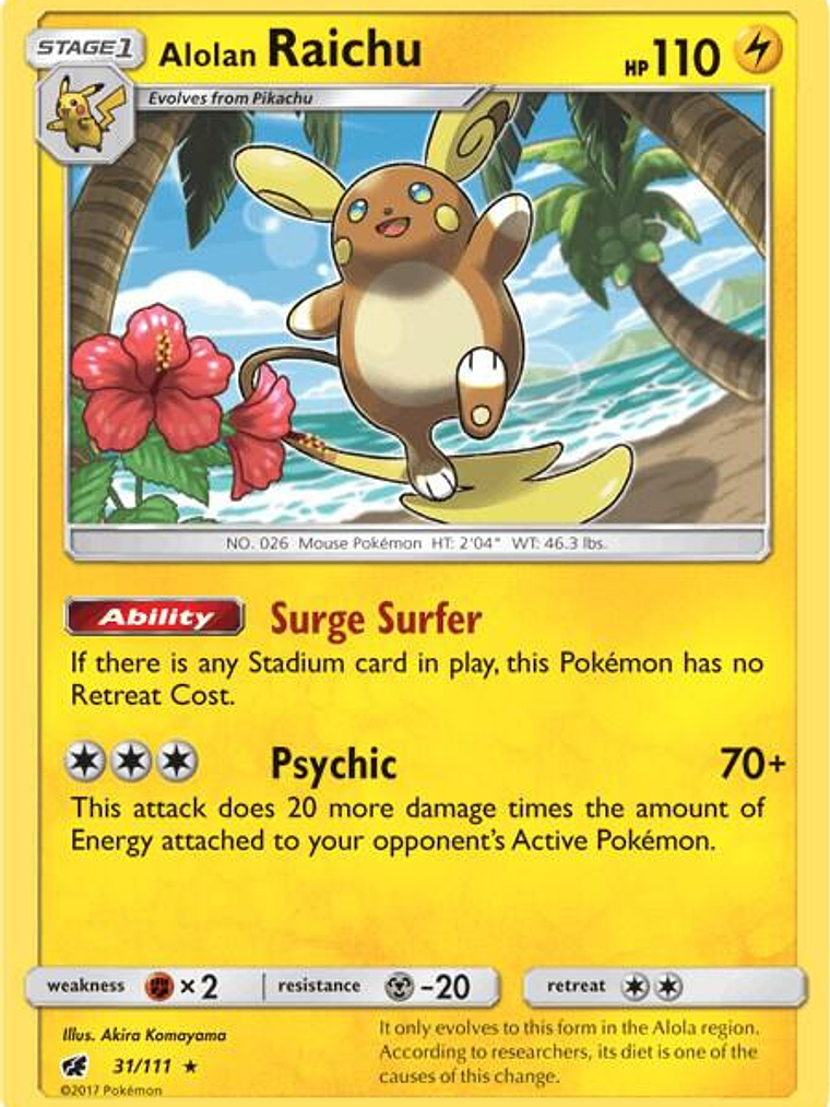Alolan Raichu #31 1