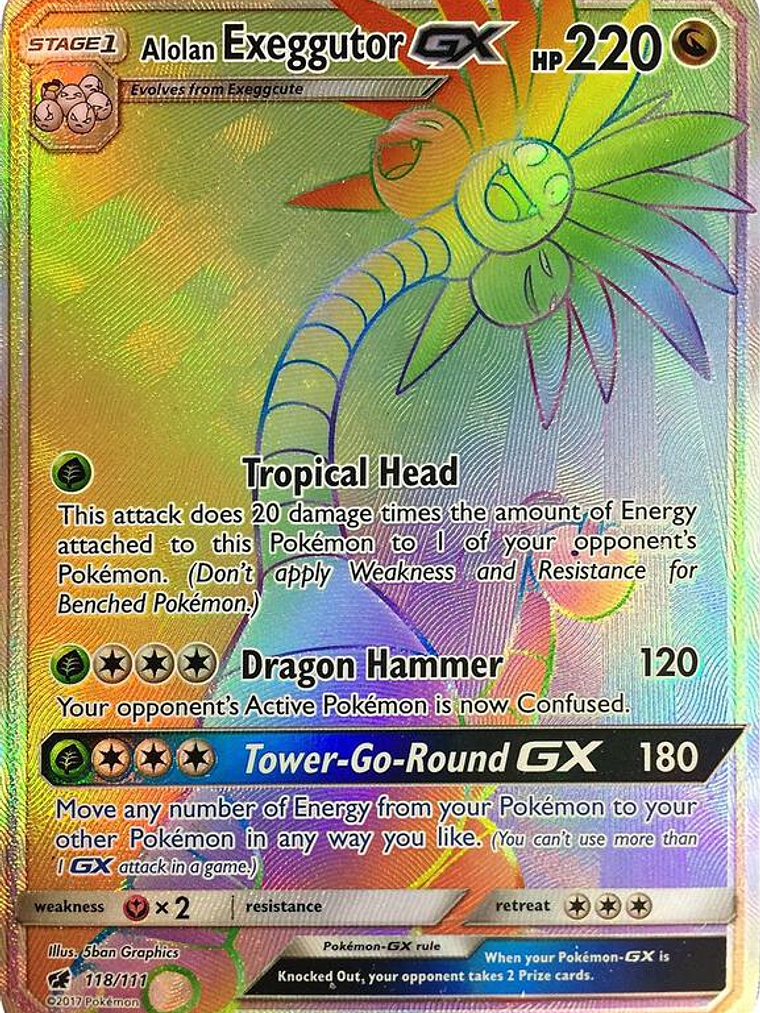 Alolan Exeggutor GX #118 1