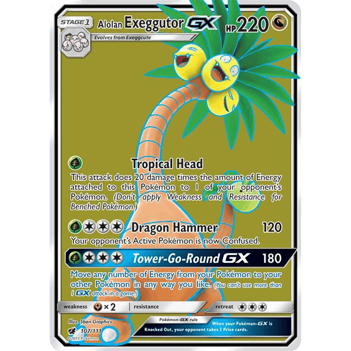 Alolan Exeggutor GX #107 1