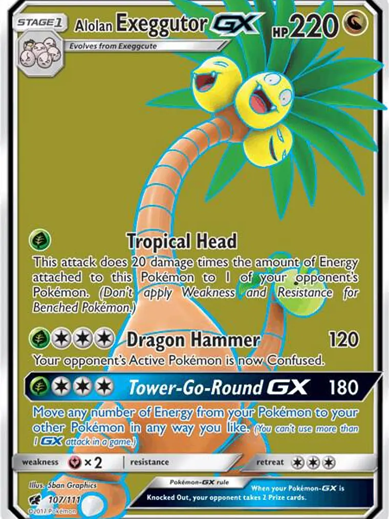 Alolan Exeggutor GX #107 1