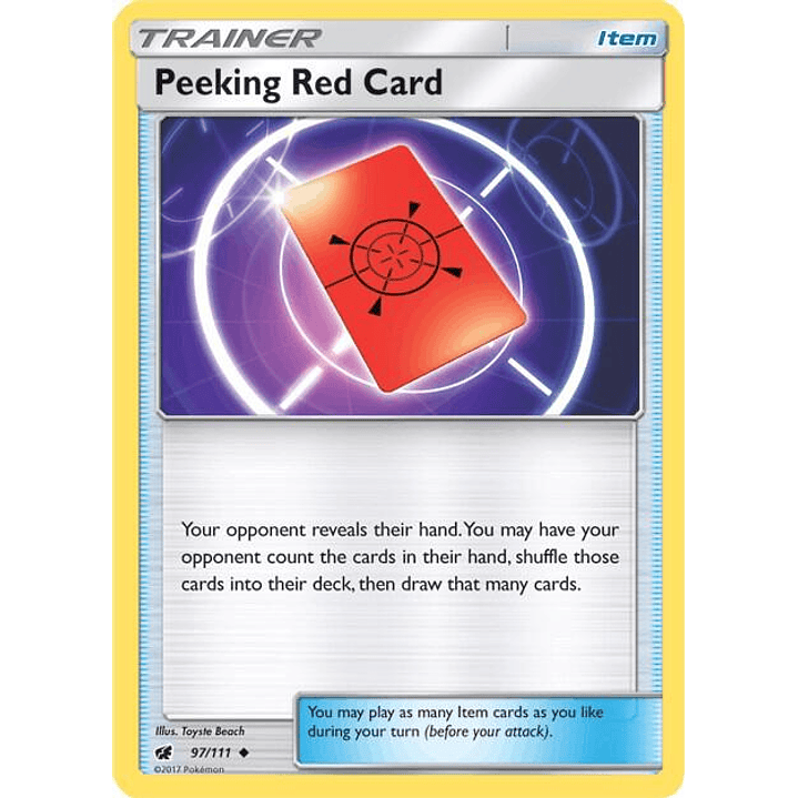 Peeking Red Card #97 1