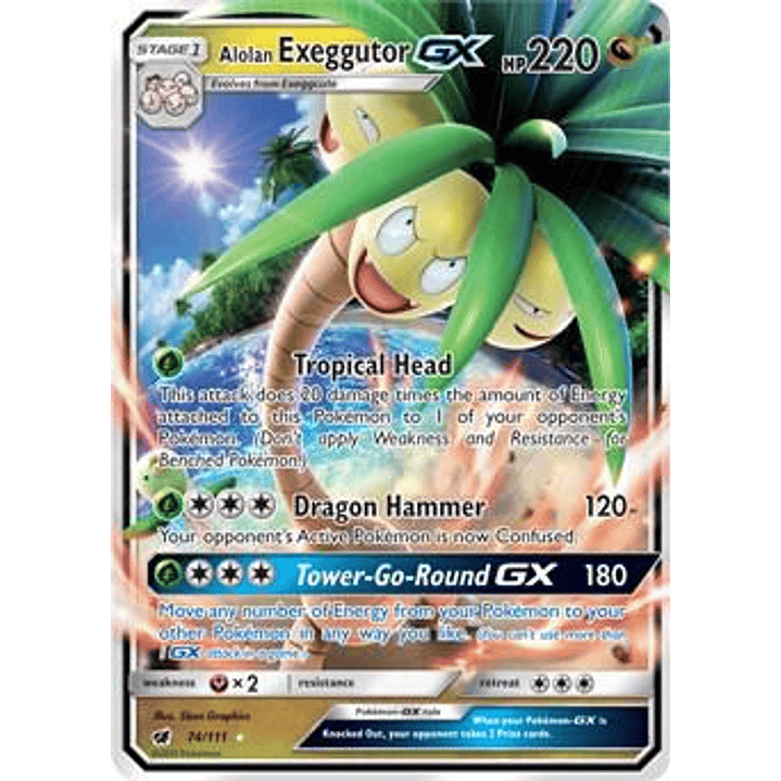 Alolan Exeggutor GX #74 1