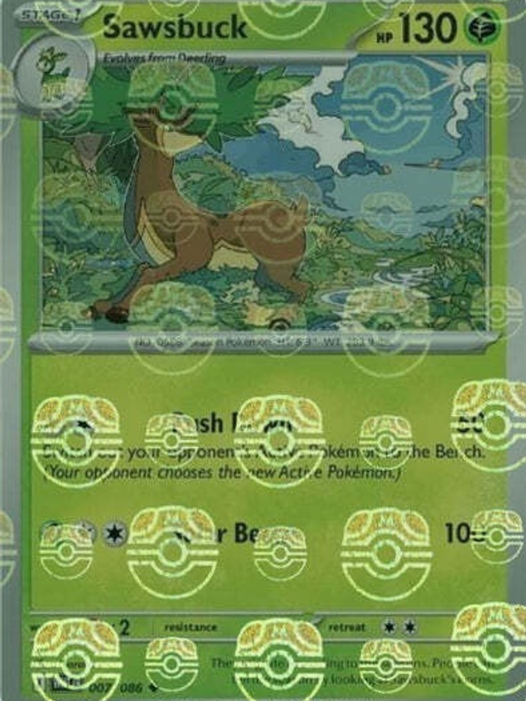 Sawsbuck (Master Ball Pattern) #007 1