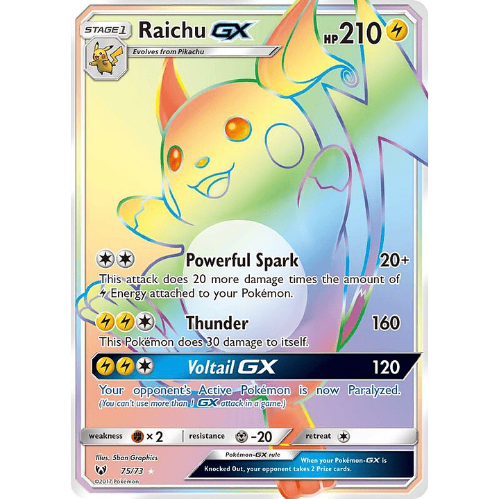 Raichu GX #75 1