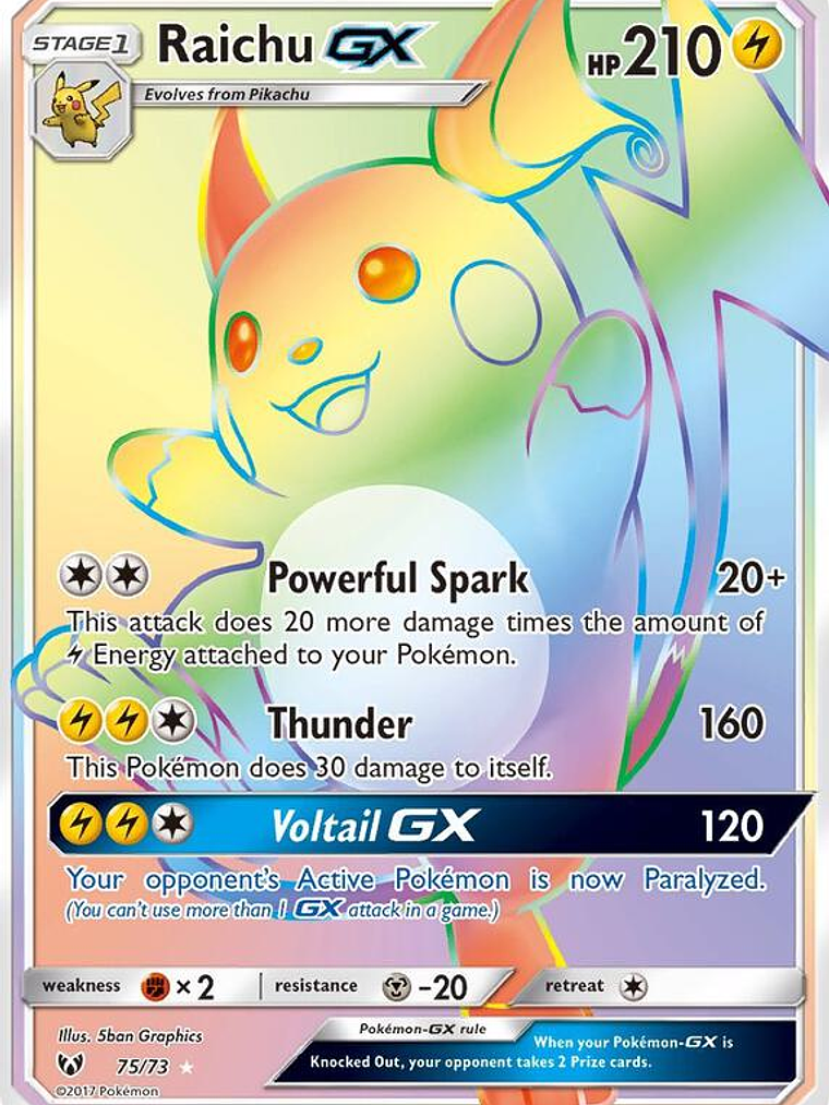 Raichu GX #75 1