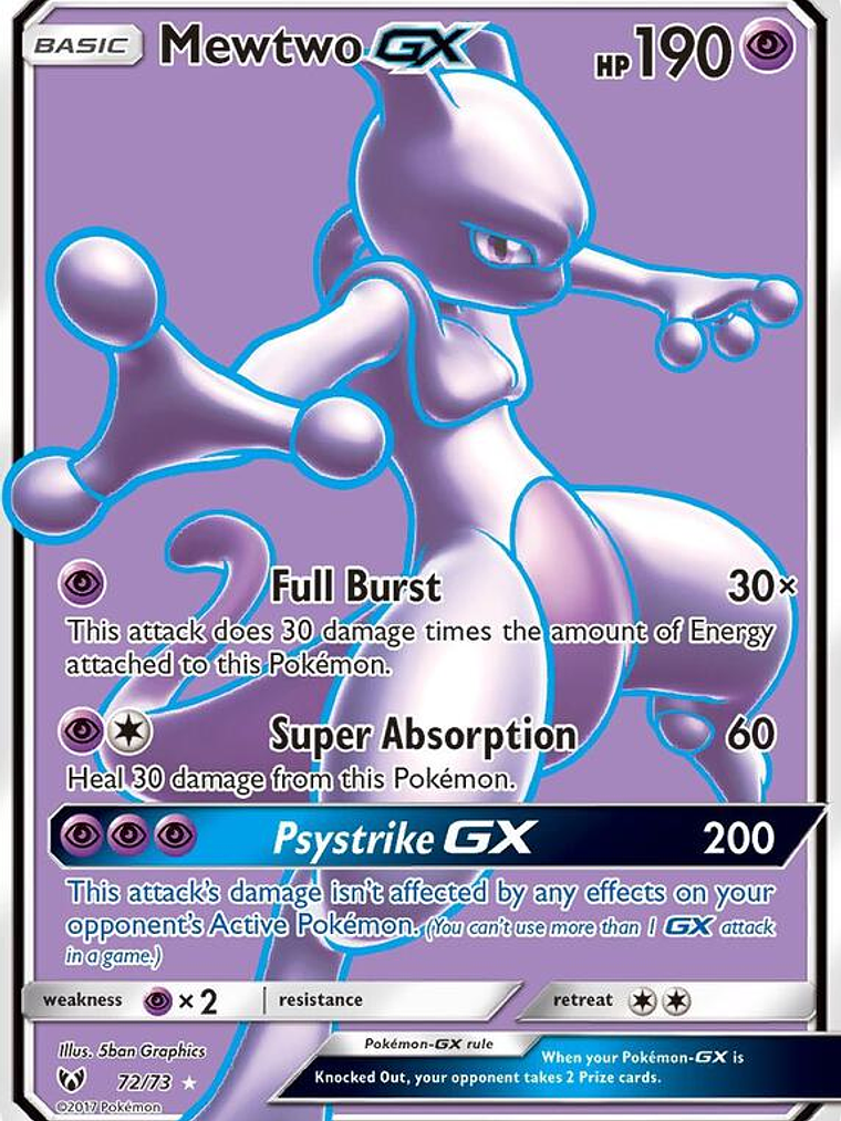 Mewtwo GX #72 1