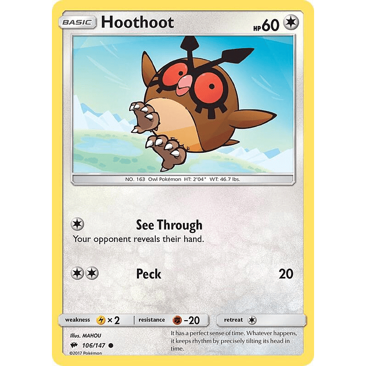 Hoothoot #106 1