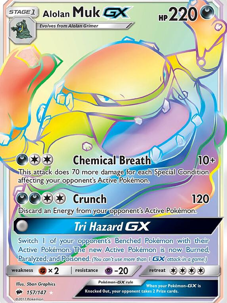 Alolan Muk GX #157 1