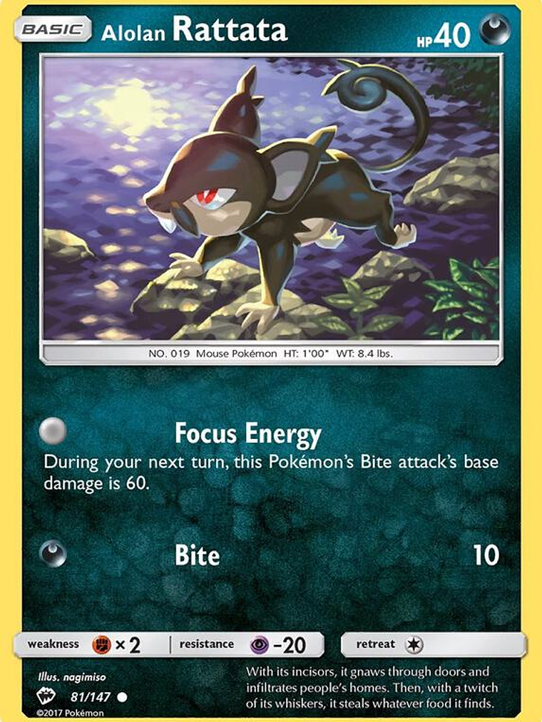 Alolan Rattata #81 1