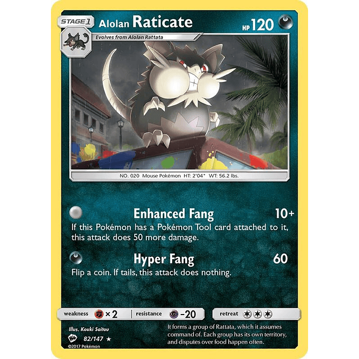Alolan Raticate #82 1