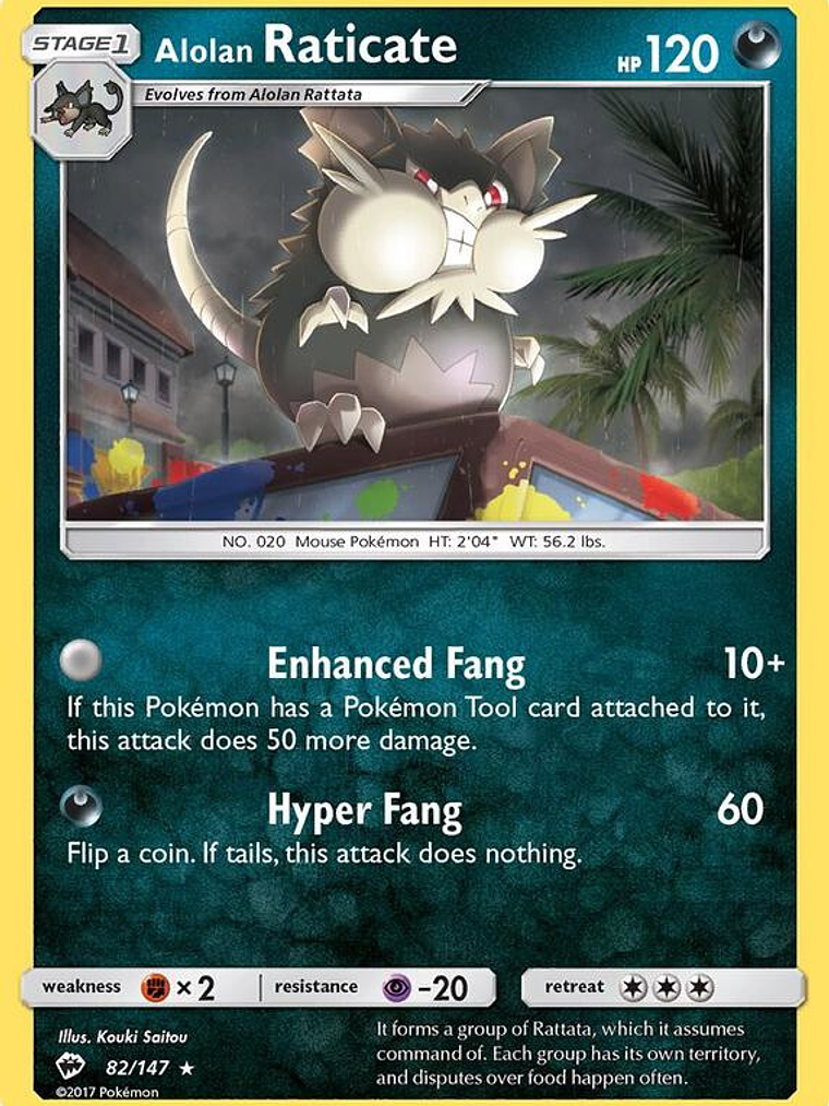Alolan Raticate #82 1