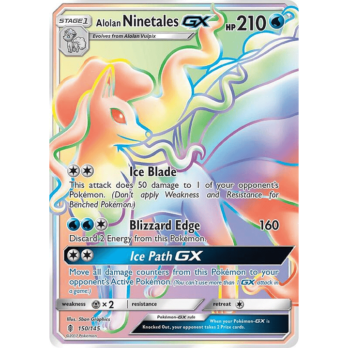 Alolan Ninetales GX #150 1