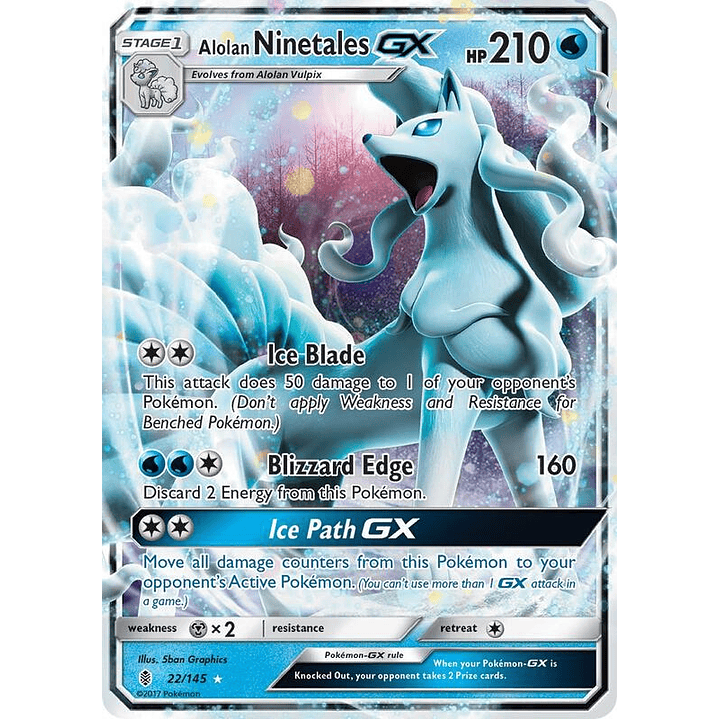 Alolan Ninetales GX #22 1