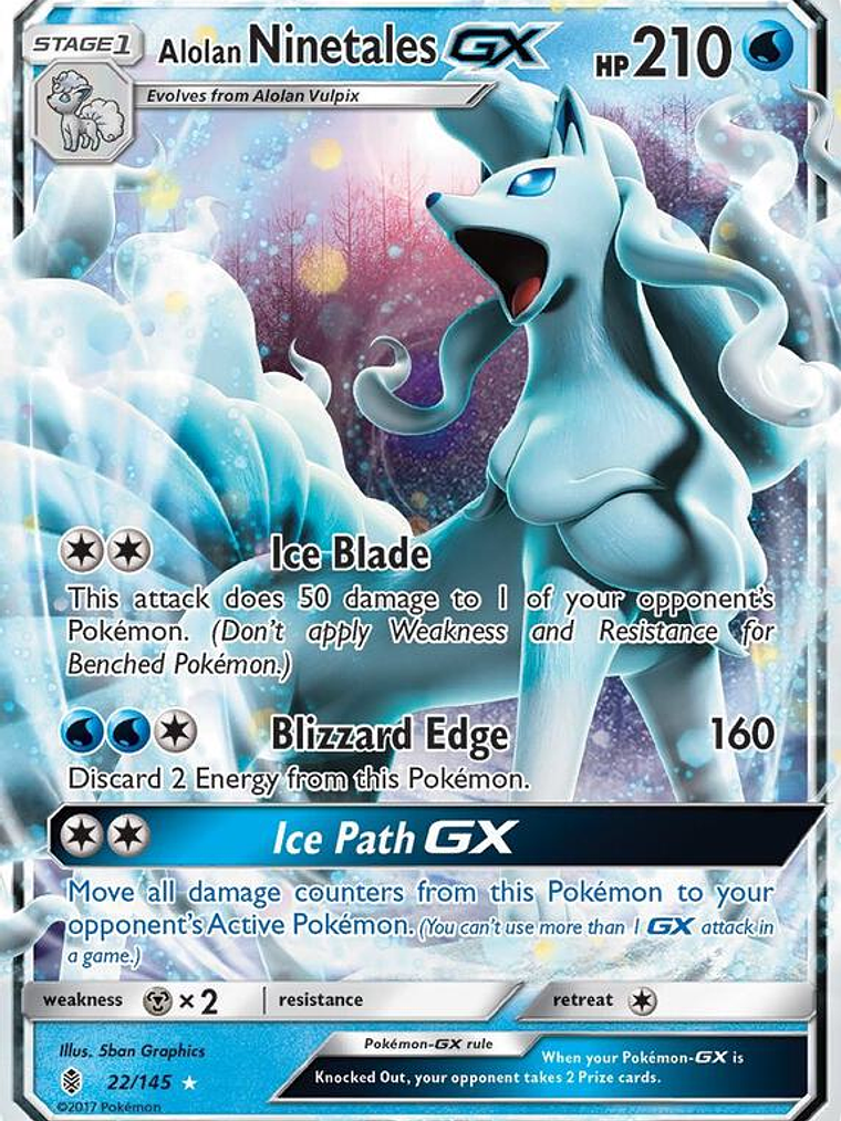 Alolan Ninetales GX #22 1