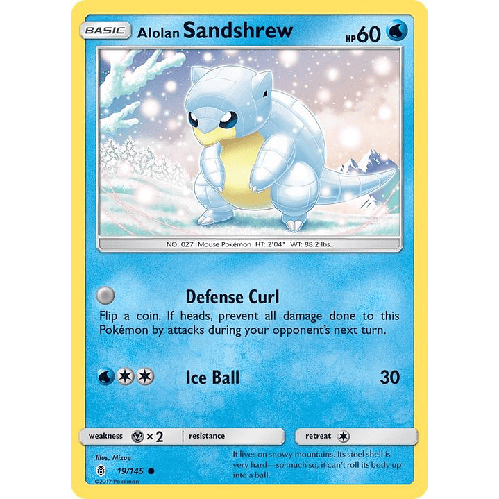 Alolan Sandshrew #19 1