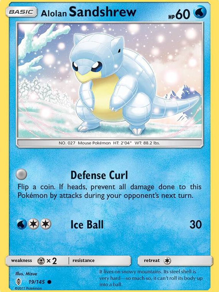 Alolan Sandshrew #19 1