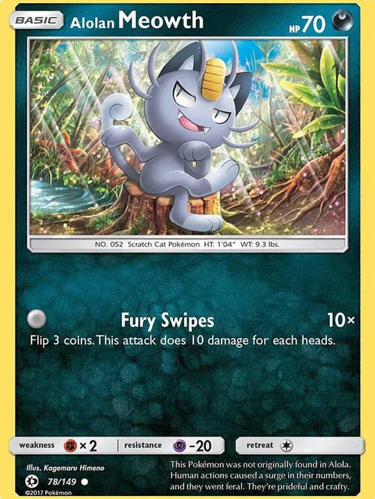 Alolan Meowth #78 1