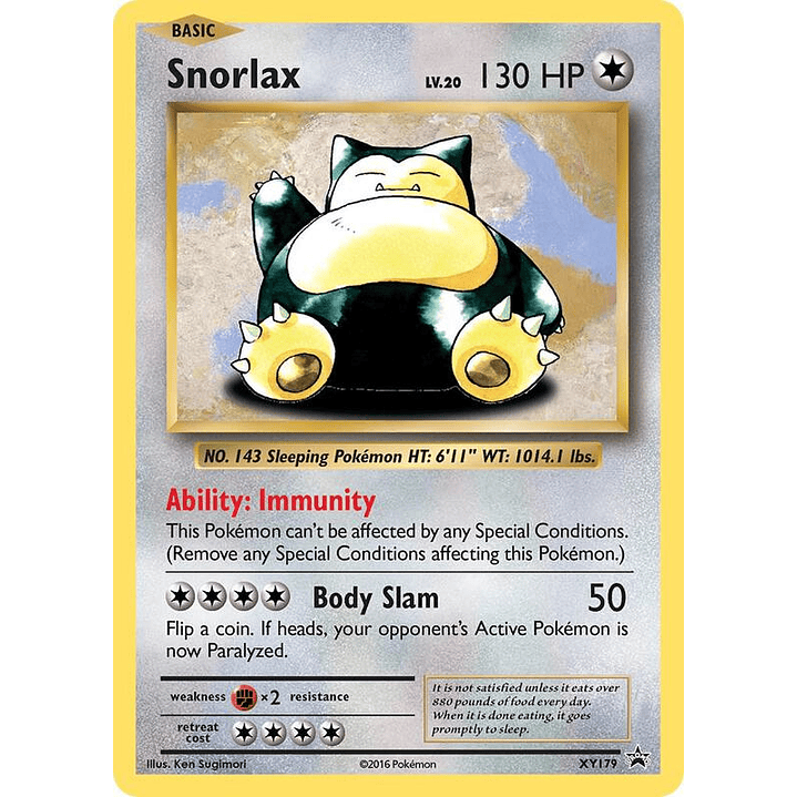 Snorlax #XY179 1