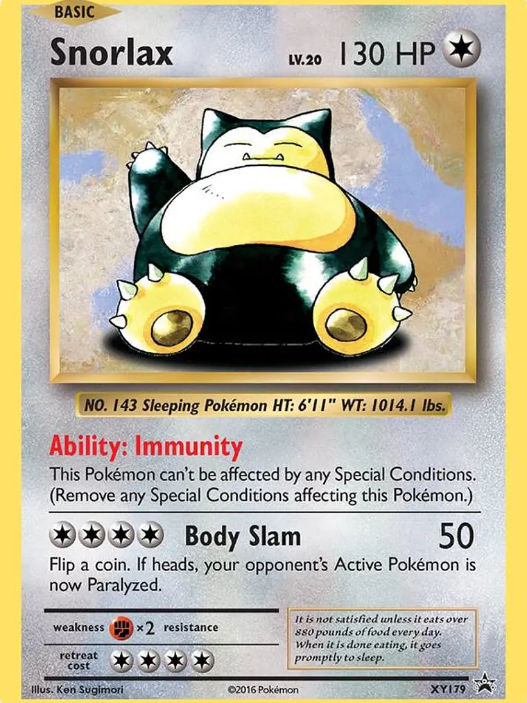 Snorlax #XY179 1