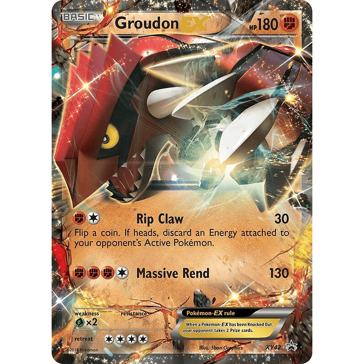 Groudon EX #XY42 1