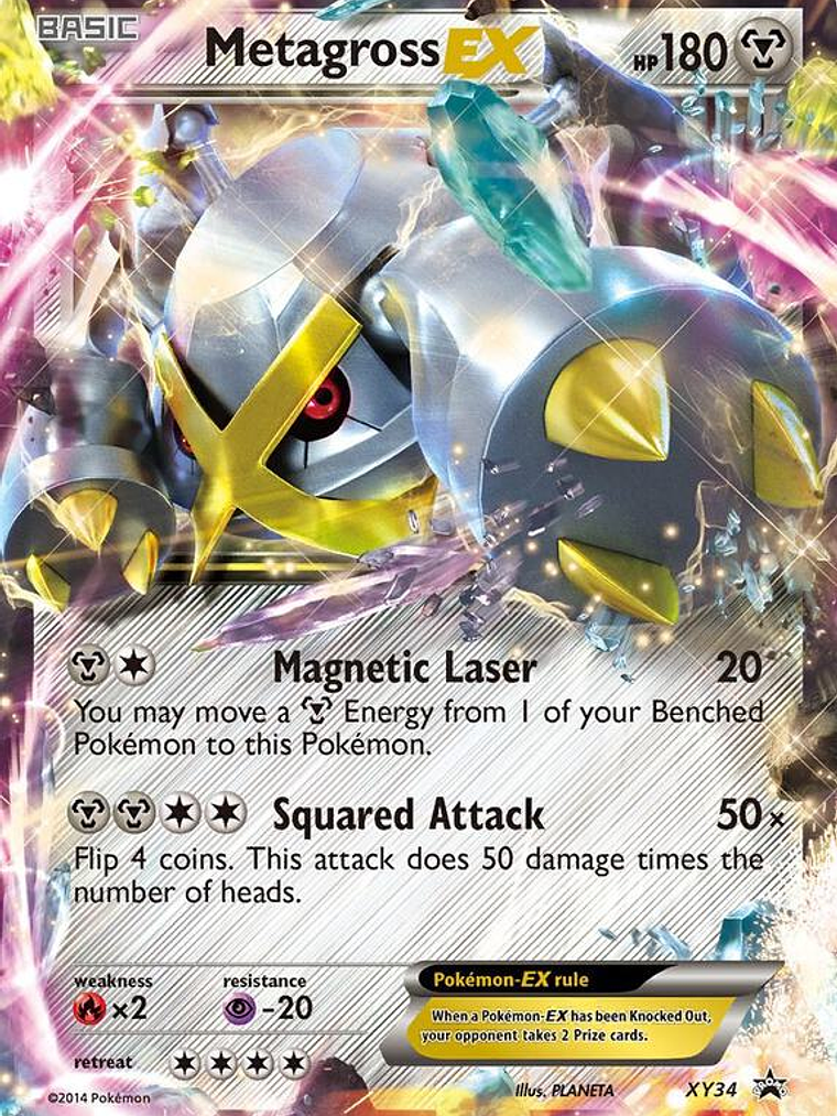 Metagross EX #XY34 1