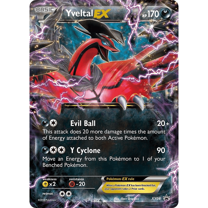 Yveltal EX #XY08 1
