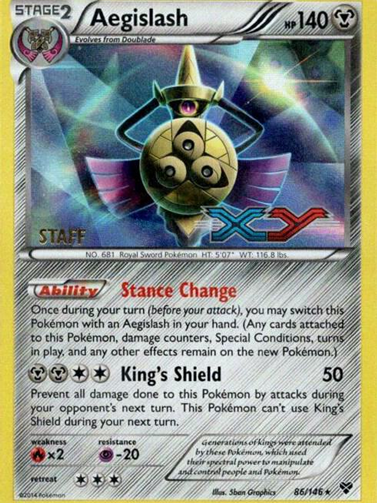 Aegislash - 86/146 (Prerelease) [Staff] #86 1