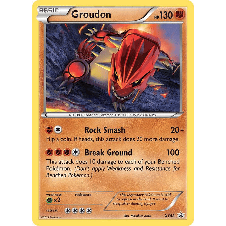 Groudon #XY52 1