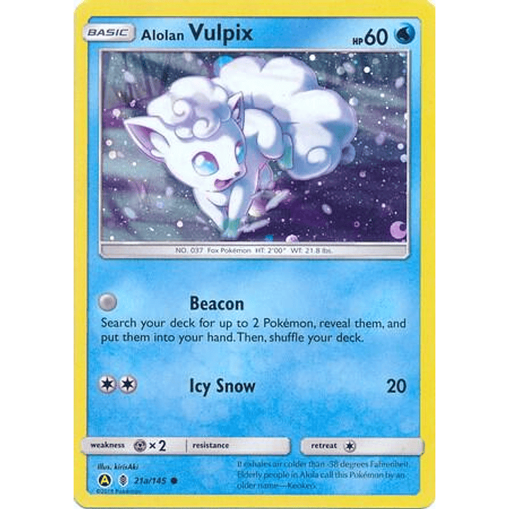 Alolan Vulpix - 21a/145 #021a 1
