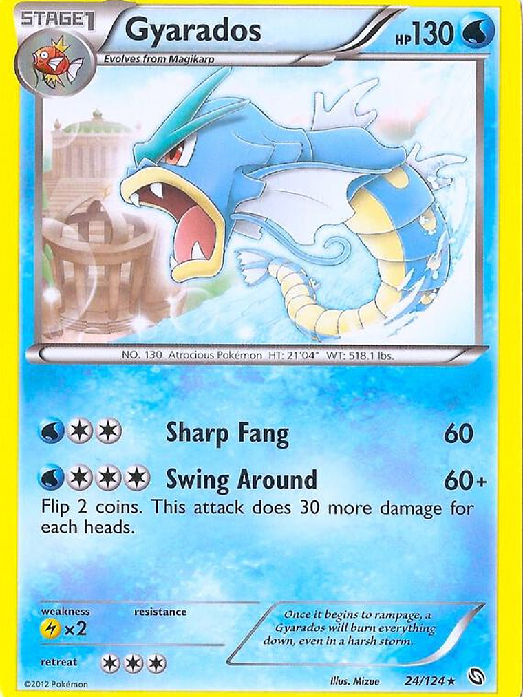 Gyarados - 24/124 (Cosmos Holo) #024 1