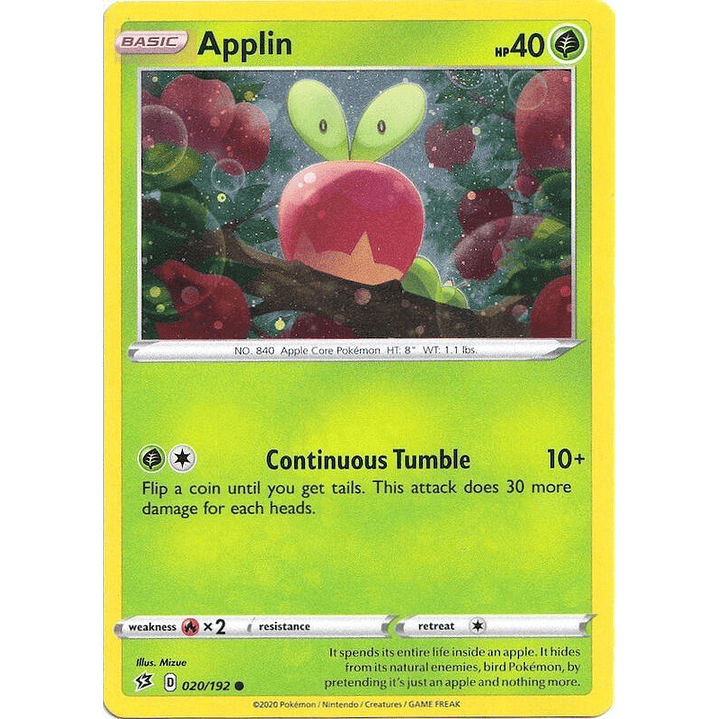 Applin - 020/192 (Cosmos Holo) #020 1