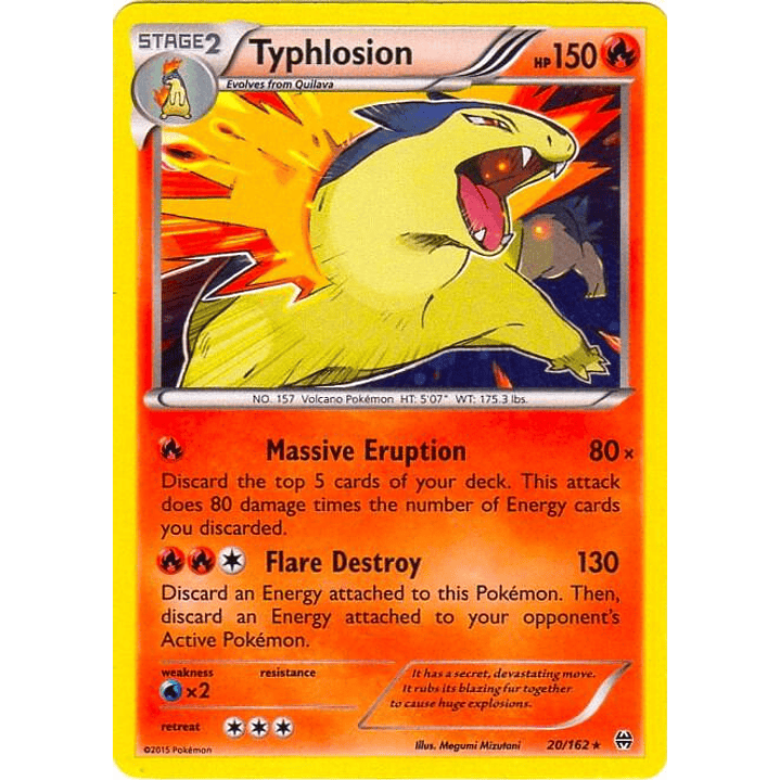 Typhlosion - 20/162 (Cosmos Holo) #020 1