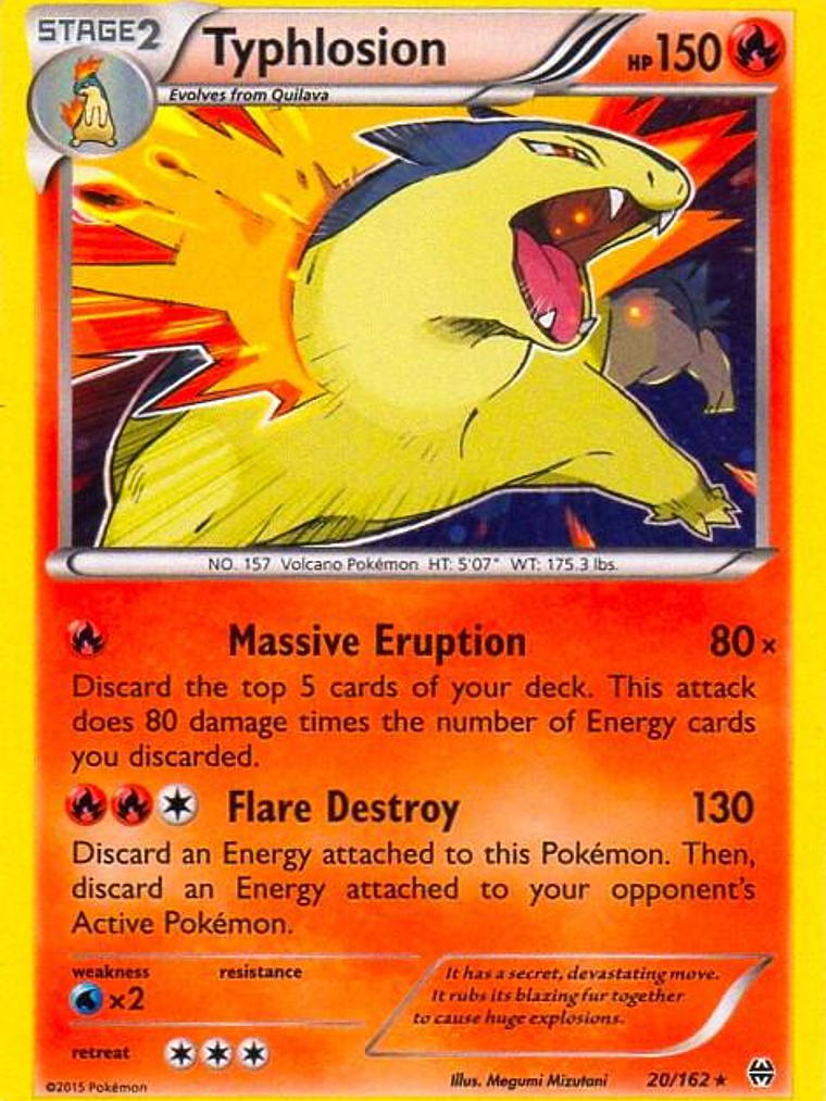 Typhlosion - 20/162 (Cosmos Holo) #020 1