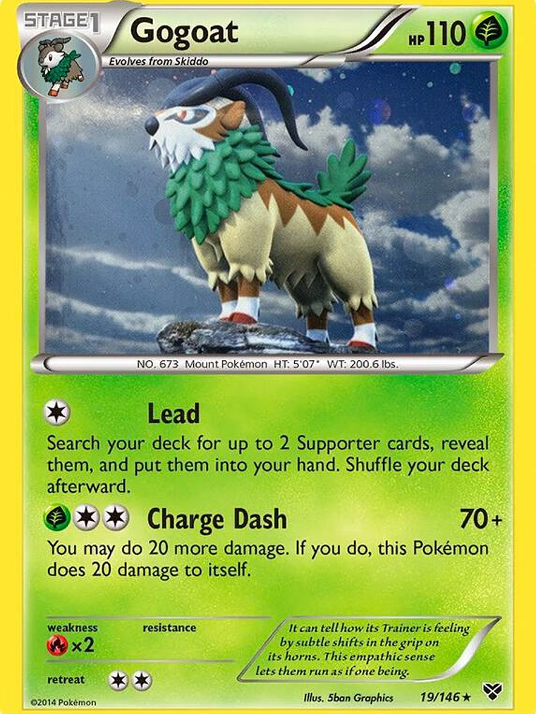 Gogoat - 19/146 (Cosmos Holo) #019 1