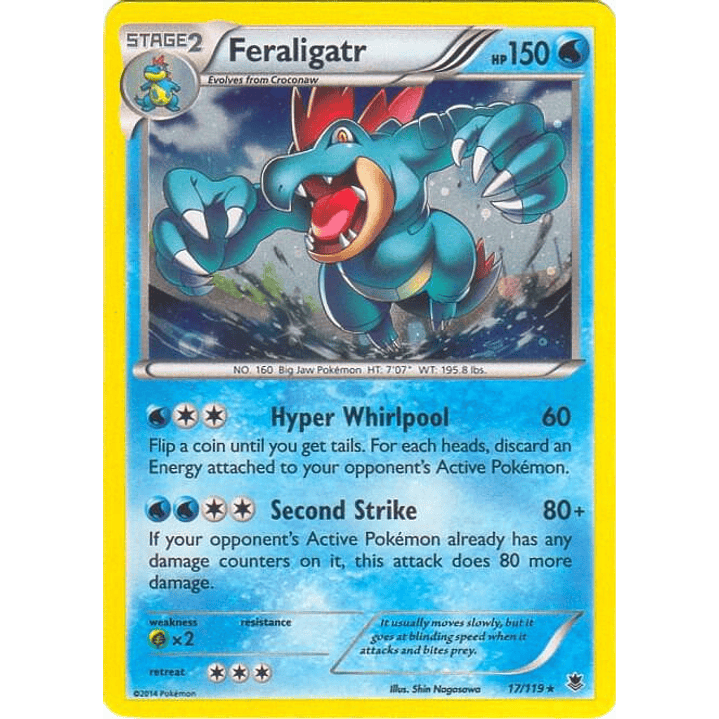 Feraligatr - 17/119 (Cosmos Holo) #017 1