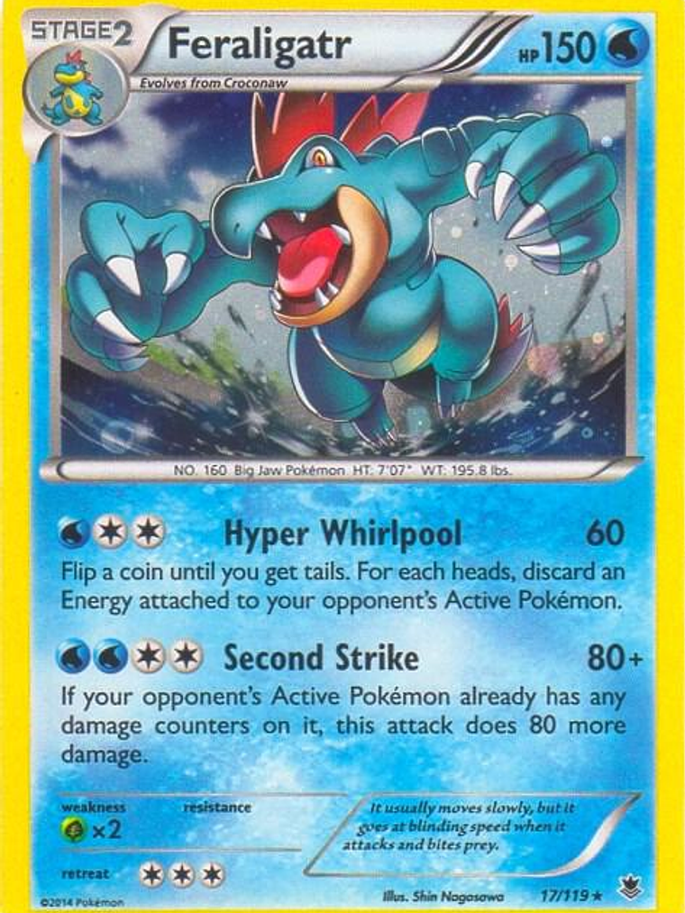 Feraligatr - 17/119 (Cosmos Holo) #017 1