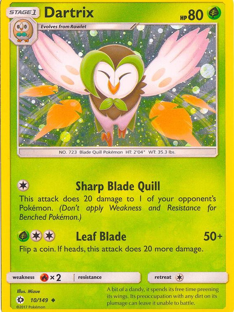 Dartrix - 10/149 (Cosmos Holo) #010 1