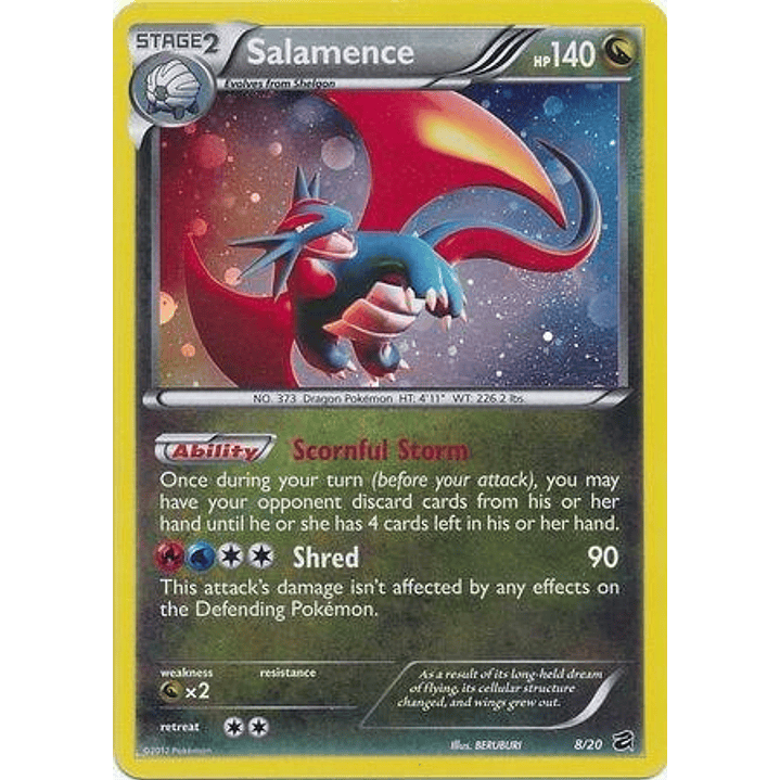 Salamence - 8/20 (Cosmos Holo) #008 1