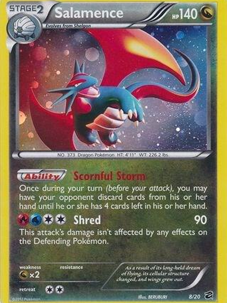 Salamence - 8/20 (Cosmos Holo) #008 1