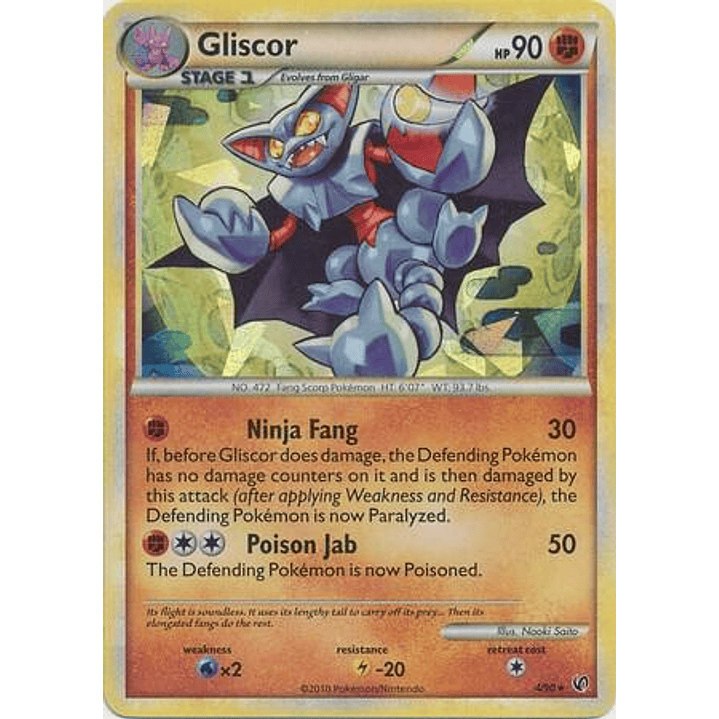 Gliscor - 4/90 (Cracked Ice Holo) #004 1