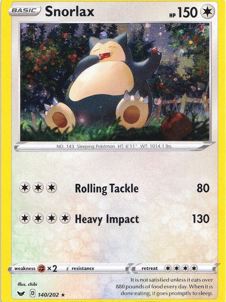 Snorlax - 140/202 (Cosmos Holo) #140 1