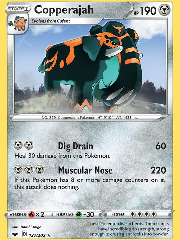 Copperajah - 137/202 (Non-Holo Gamestop Exclusive) #137 1