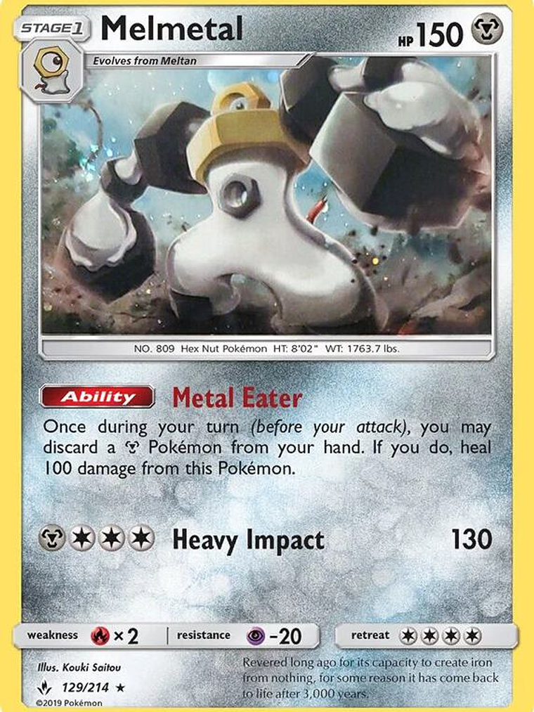 Melmetal - 129/214 (Cosmos Holo) #129 1