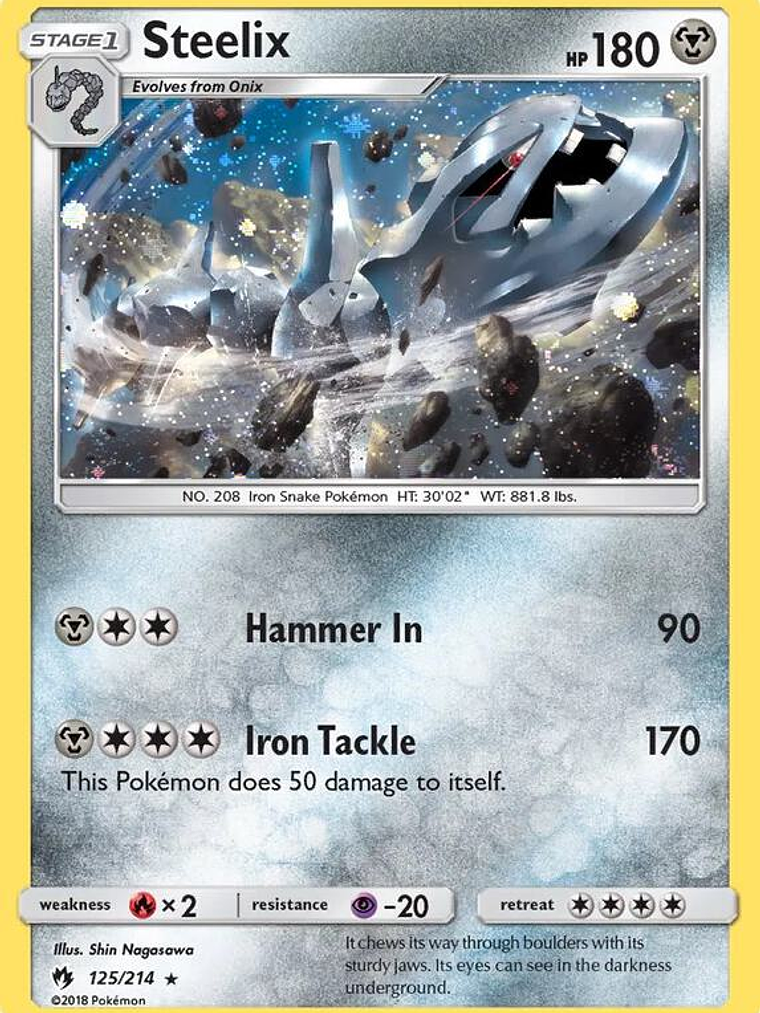 Steelix - 125/214 (Cosmos Holo) #125 1