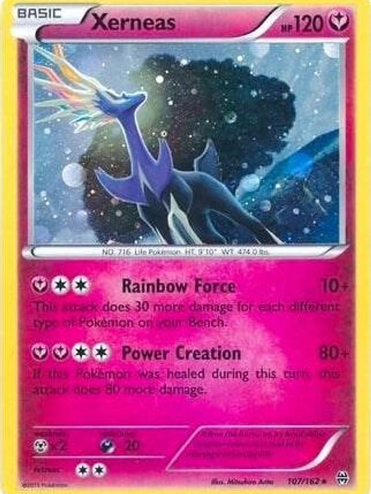 Xerneas - 107/162 (Cosmos Holo) #107 1