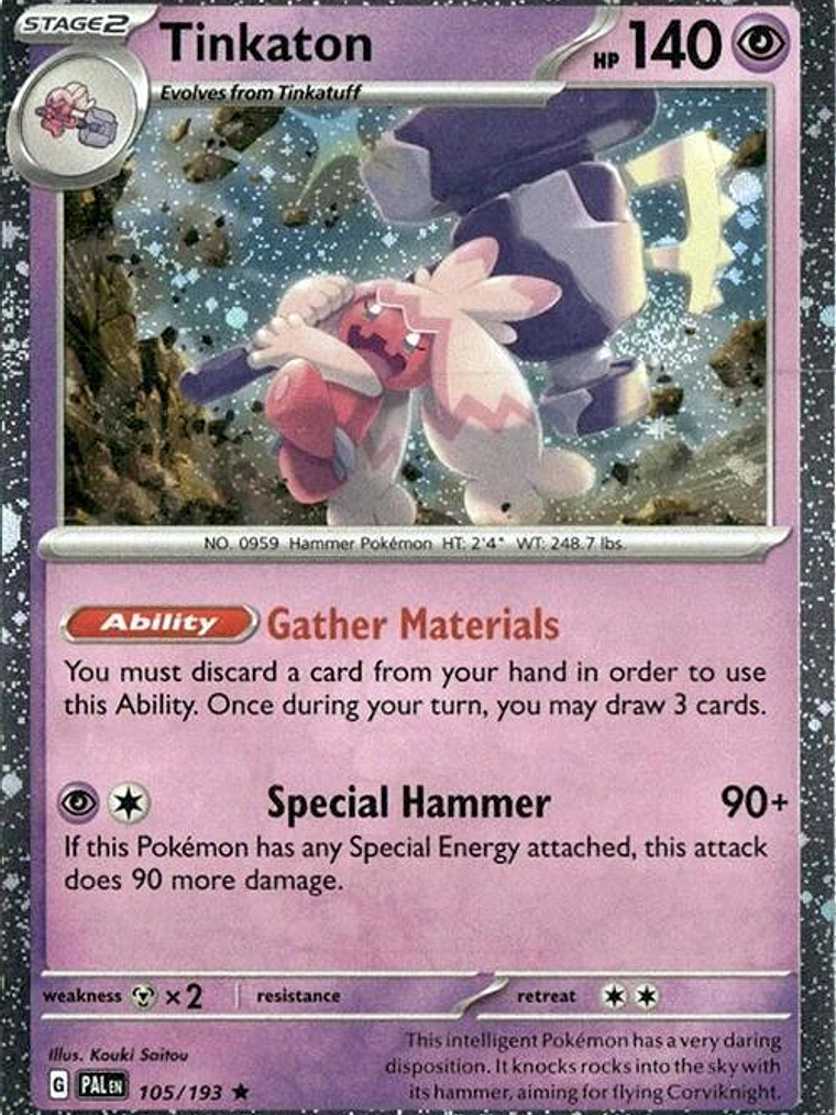 Tinkaton - 105/193 (Cosmos Holo) #105 1