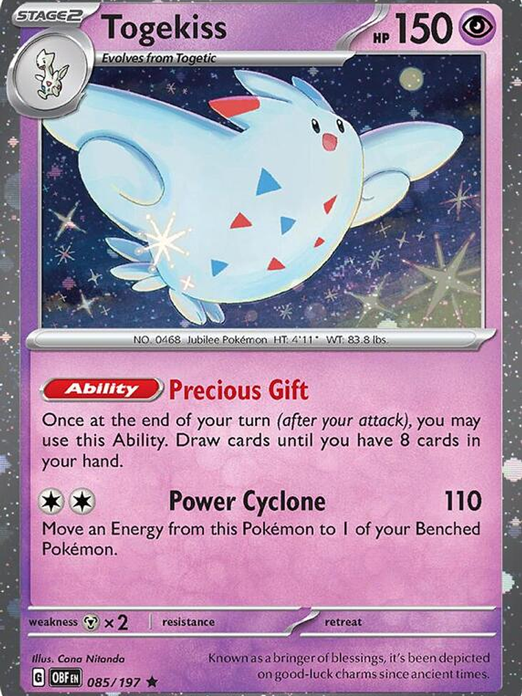 Togekiss - 085/197 (Cosmos Holo) #085 1